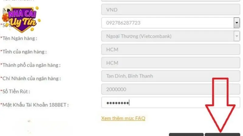 Rút tiền 188bet